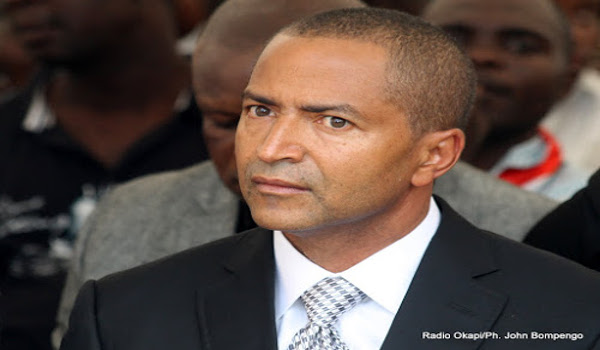 Moise Katumbi, Prsident du TP Mazambe le 03/04/2013 au stade de martyrs  Kinshasa. Radio Okapi/Ph. John Bompengo