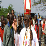 Mgr Nicolas Djomo, vque de Tshumbe (Kasa Oriental), a t lu prsident de la Confrence piscopale nationale du Congo (CENCO) lors de la quarante-troisime assemble plnire des Evques catholiques de la RDC tenue du 07 au 11 juillet 2008 au centre interdiocsain dans la commune de Gombe  Kinshasa.
