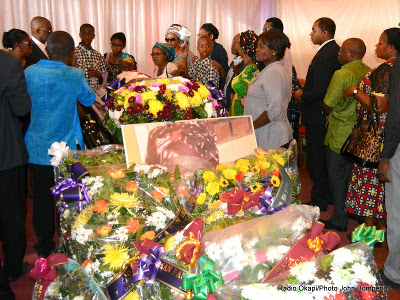 Les obsèques de madame Pauline Opango, veuve du héros national, Patrice Emery Lumumba le 29/12/2014 à Kinshasa