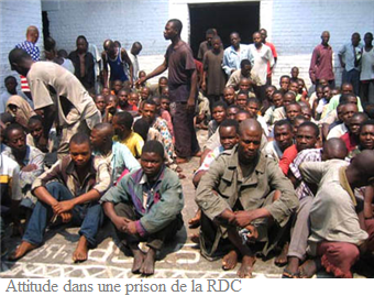 Attitude dans une prison de la RDC