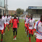 Les Lopards de la RDC lors d'un stage de prparation en Belgique en octobre 2015. (Photo Fecofa)