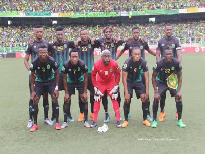 L?Association Sportive Vita Club de Kinshasa au terrain du stade des Martyrs  Kinshasa, le 16/09/2018 lors du match contre Renaissance Sportive de Berkane score : 3-1. Photo John Bompengo