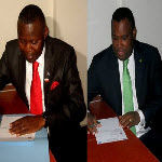 Vital Kamerhe et Nzanga Mobutu, dposant leurs candidatures pour la prsidentielle 2011