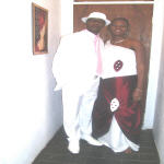 Le couple Pata et Huguette Mbela