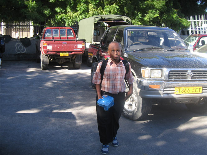 Baraka Urio coming back to Dar es Salaam after a school study tour in Zanzibar