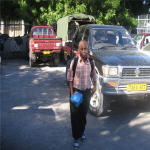 Baraka Urio coming back to Dar es Salaam after a school study tour in Zanzibar