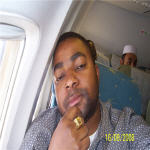 NGUNZA FUNGULA on the plane to Zimbabwe