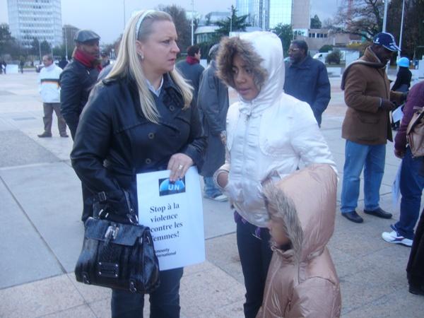 Manifestation des Congolais et amis de la RDC, CORPUS. Samedi 22 nov 08, Place des Nations  Genve.