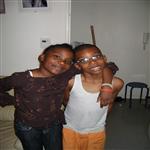 Josiane et son cousin Aim-Kela  Paris