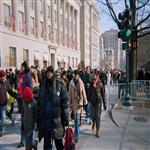 Les gens se dirigent vers le National Mall  Washington, DC, pour assister  l'inauguratio ...