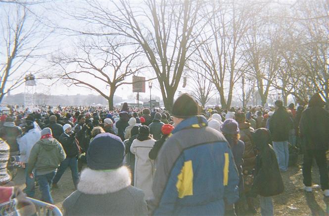 2.000.000 de personnes assistent  l'inauguration historique du Prsident Barack Obama au National Mall  Washington, DC.