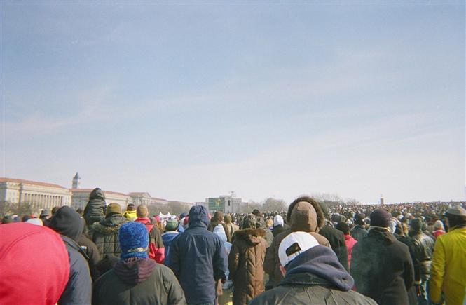 2.000.000 de personnes assistent  l'inauguration historique du Prsident Barack Obama au National Mall  Washington, DC.