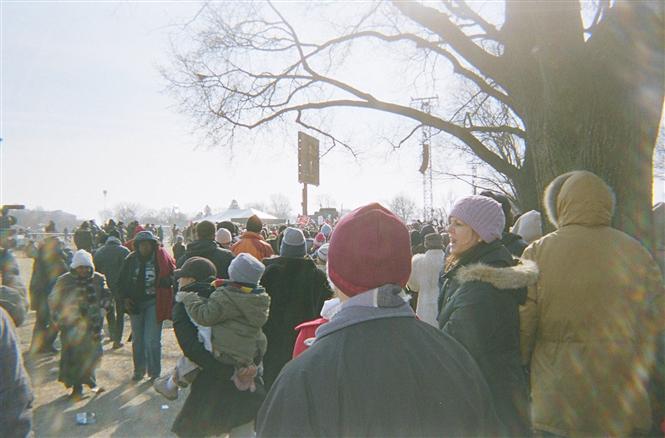 2.000.000 de personnes assistent  l'inauguration historique du Prsident Barack Obama sur le National Mall  Washington, DC.