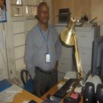 William dans son bureau. One of Supply Staff in MONUC HQ/Bukavu.