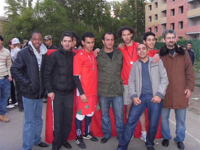 Football time on campus (russia)