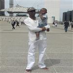 Moi et mon fils  la defense de Paris