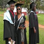 My graduation day in 2009 in Kampala